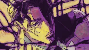 Caption: Kira Yoshikage - The Cunning And Enigmatic Antagonist Wallpaper