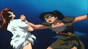 Caption: Koga Of The Wolf Demon Tribe From Inuyasha Anime Series Wallpaper