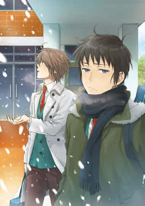 Caption: Kyon - A Thoughtful Gaze Wallpaper