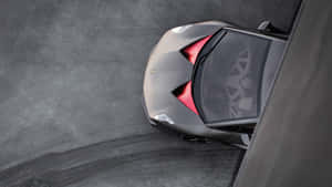 Caption: Lamborghini Sesto Elemento In Full Speed Wallpaper