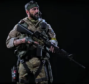 Caption: Legendary Soldier Frank Woods In Action Wallpaper