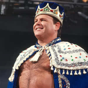 Caption: Legendary Wrestler Jerry Lawler In The Ring Wallpaper