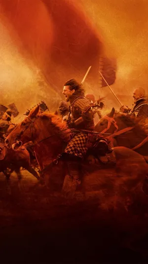 Caption: Lone Samurai In Battle Wallpaper