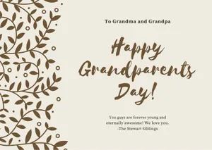 Caption: Loving Grandparents Celebrating Their Special Day Wallpaper