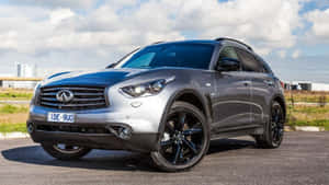 Caption: Luxurious Infiniti Qx70 Showcasing Its Timeless Design Wallpaper