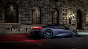 Caption: Luxurious Pininfarina H2 Speed Concept Sportscar Wallpaper