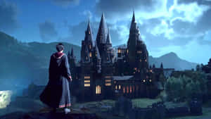 Caption: Magical Showdown In Harry Potter Game Wallpaper