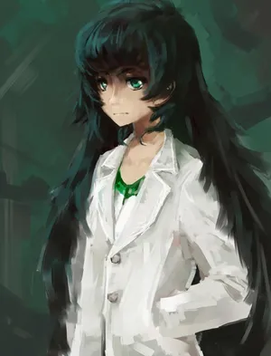 Caption: Maho Hiyajo - The Brilliant Scientist Wallpaper