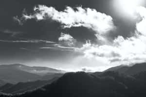 Caption: Majestic Black And White Sky Wallpaper