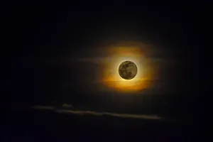 Caption: Majestic Full Moon At Perigee Wallpaper