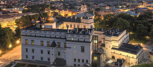 Caption: Majestic Grand Duke's Palace In Vilnius Downtown Wallpaper