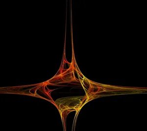 Caption: Majestic Hyperbolic Flame Pattern Wallpaper