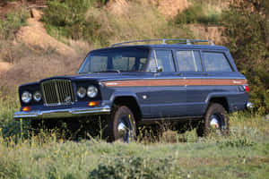 Caption: Majestic Jeep Wagoneer Wallpaper