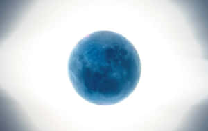 Caption: Majestic Perigee Moon Rising Above The Horizon Wallpaper