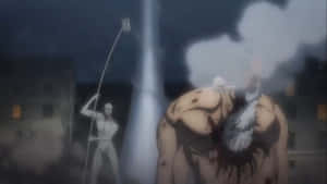 Caption: Majestic Power Of War Hammer Titan Wallpaper