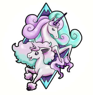 Caption: Majestic Rapidash In A Fiery Blaze Wallpaper