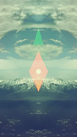 Caption: Majestic Snowy Mountain Landscape Wallpaper