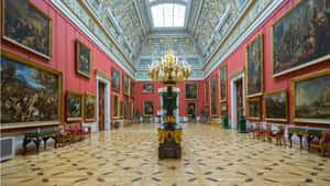 Caption: Majestic View Of The Hermitage Museum Wallpaper