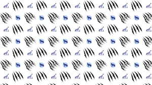 Caption: Majestic Wolf Pattern Wallpaper Wallpaper