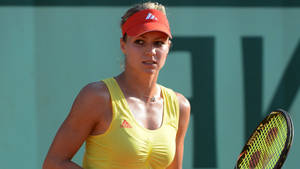 Caption: Maria Kirilenko, Expressive Poker Face On The Tennis Court Wallpaper