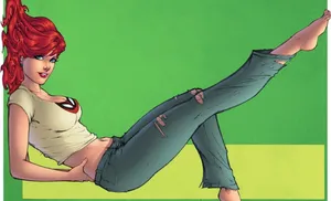 Caption: Mary Jane Enjoying A Walk In Nature Wallpaper