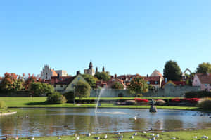 Caption: Medieval Charm Of Visby, Sweden Wallpaper