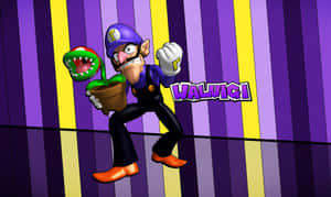 Caption: Meet The Mischievous Waluigi! Wallpaper