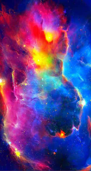 Caption: Mesmerizing Colorful Space Wallpaper