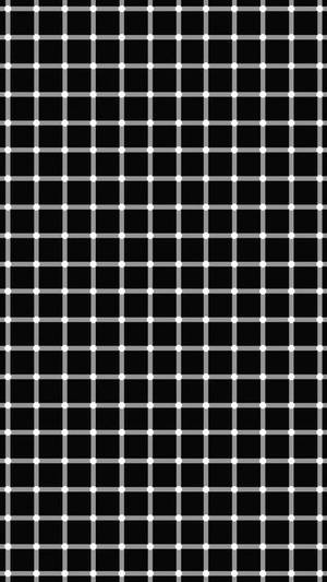 Caption: Mesmerizing Optical Illusion Of Black And White Squares Wallpaper