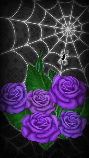 Caption: Mesmerizing Purple Gothic Aesthetic Wallpaper