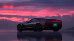 Caption: Mesmerizing Sunset Drive Wallpaper