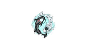 Caption: Mesmerizing Yin Yang Fish Symbol Wallpaper