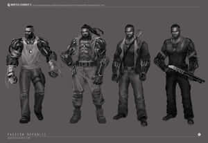 Caption: Mighty Jax From Mortal Kombat In Combat Stance Wallpaper