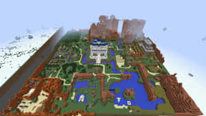 Caption: Minecraft Adventure: Exploring The Vast World Beyond Wallpaper