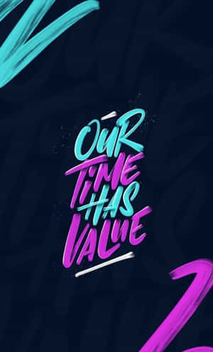 Caption: Minimalist Typography - Less Is More Wallpaper