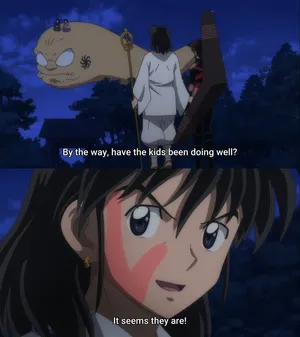 Caption: Miroku In A Pensive Moment Wallpaper