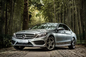 Caption: Mobilizing Luxury With Mercedes Benz C-class Wallpaper