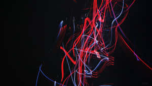 Caption: Modern Style 4k Stripe Wallpaper With Vibrant Color Gradients Wallpaper