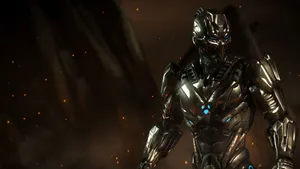 Caption: Mortal Kombat Triborg In Action Wallpaper
