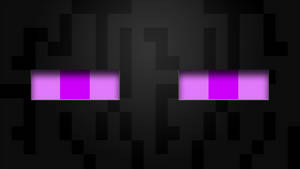 Caption: Mysterious Enderman Lurking Under The Moonlight In Minecraft. Wallpaper