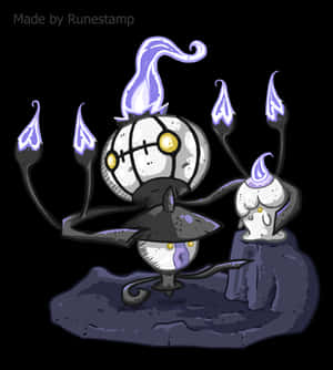 Caption: Mysterious Lampent Illuminating The Night Wallpaper