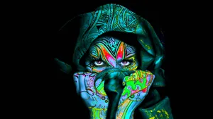 Caption: Mysterious Voodoo Ritual Scene Wallpaper