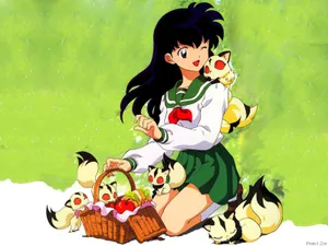 Caption: Mystical Kirara Leaping Through The Sky Wallpaper