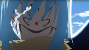 Caption: Mystical Rimuru Tempest - The Blue Lord Of The Jura Forest Wallpaper