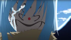 Caption: Mystical Rimuru Tempest - The Blue Lord Of The Jura Forest Wallpaper