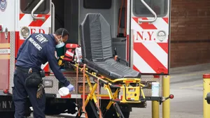Caption: New York City Paramedic In Action Wallpaper