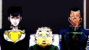 Caption: Okuyasu Nijimura In Action Wallpaper