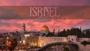 Caption: Panoramic View Of The Holy City Of Jerusalem Wallpaper
