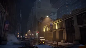 Caption: Peaceful Forest Scene Wallpaper