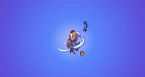 Caption: Powerful Anti-mage Unleashing Magic Wallpaper